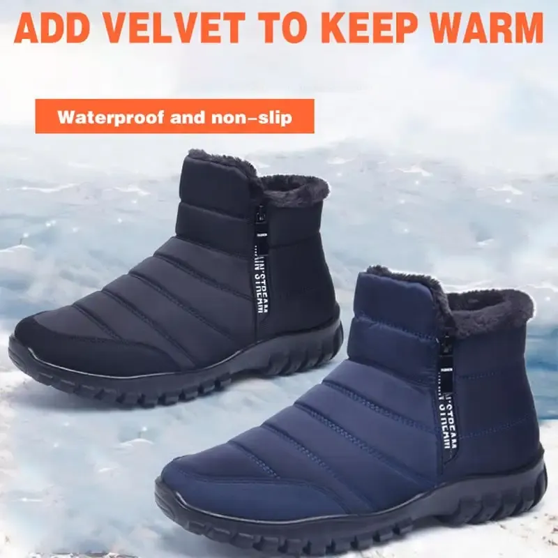 2024 Unisex-Winterstiefeletten – Reißverschlussstiefel für den Winter (Unisex-Schneestiefel)