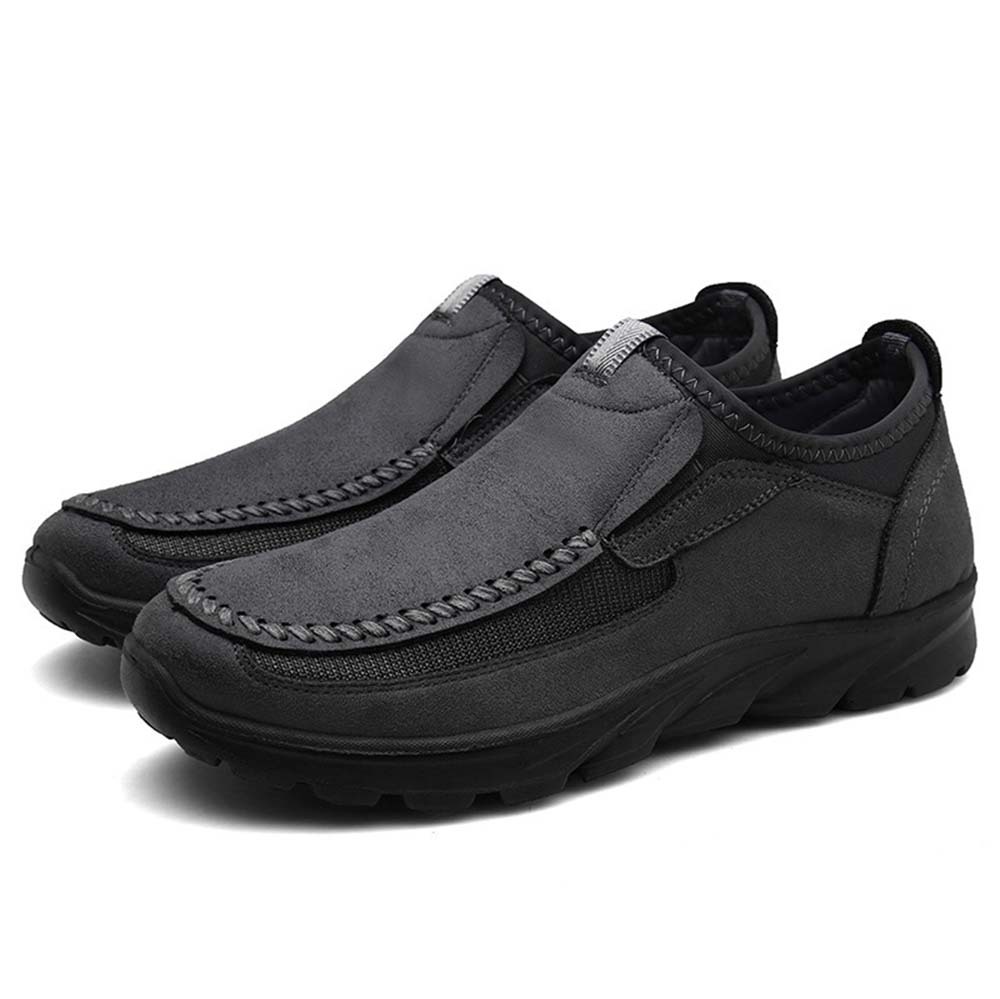 Lässige, atmungsaktive Herren-Loafer aus Leder