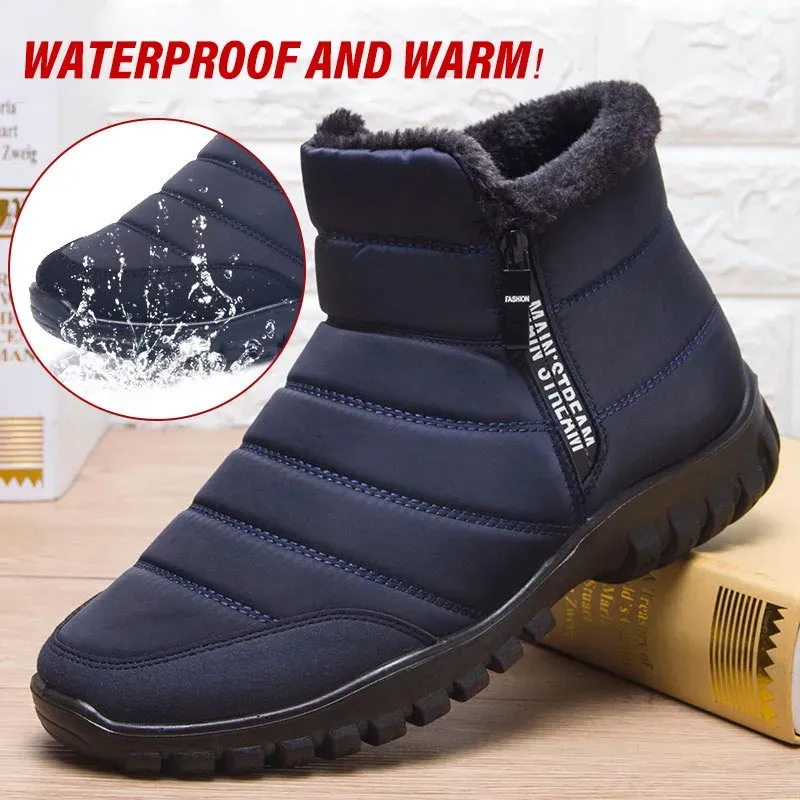 2024 Unisex-Winterstiefeletten – Reißverschlussstiefel für den Winter (Unisex-Schneestiefel)