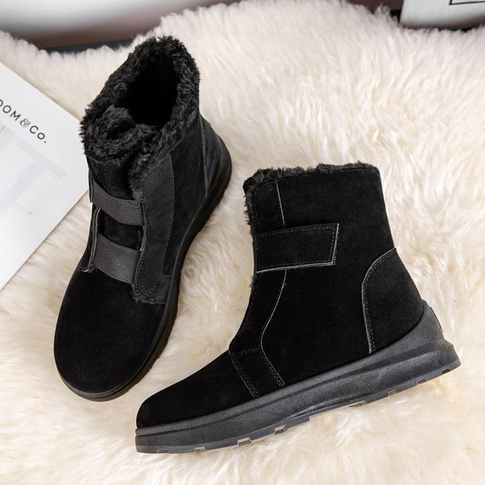 Winter-Fleece-Schneestiefel für Damen bis zur Mitte der Wade