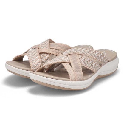Metallwolke Lässige geflochtene Sportsandalen für Damen
