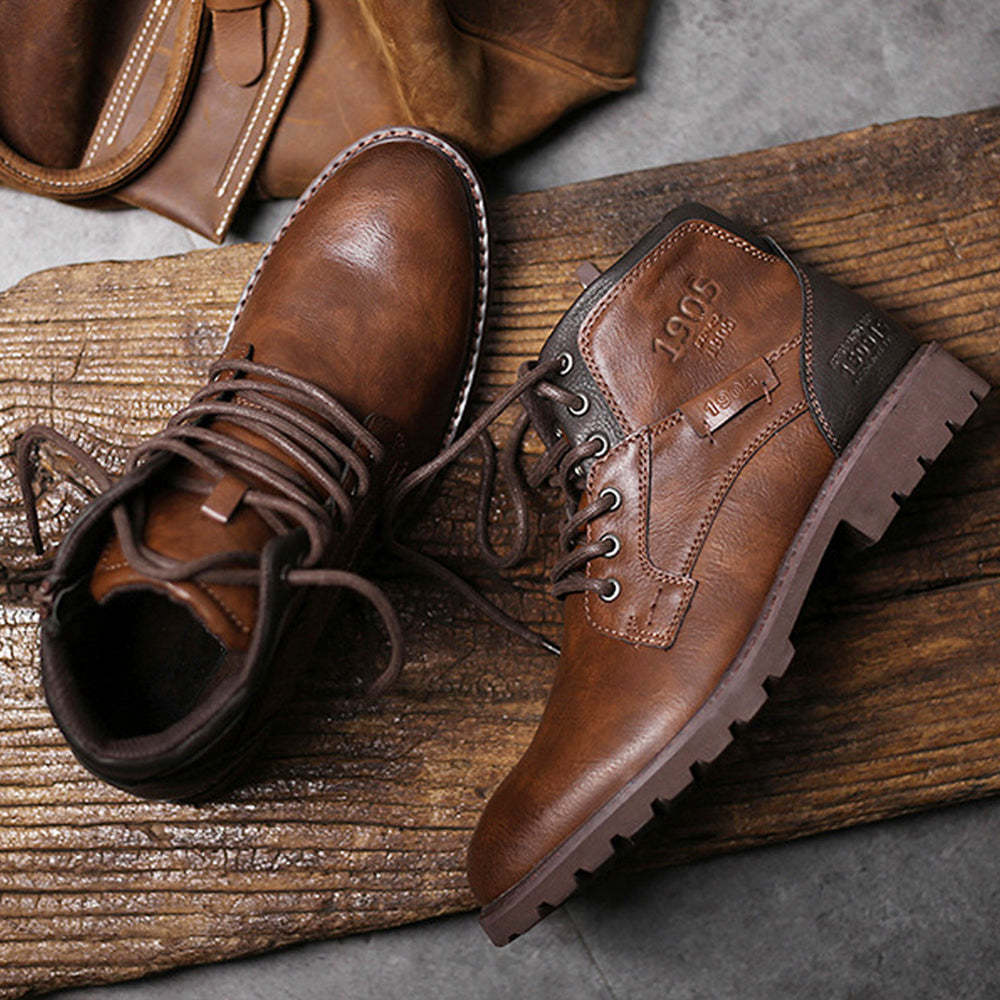 Herbst Winter Herren Retro warme Stiefel