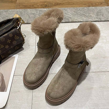 Winter neuer Stil plus samtverdickte warme Mittelrohr-warme Schuhe
