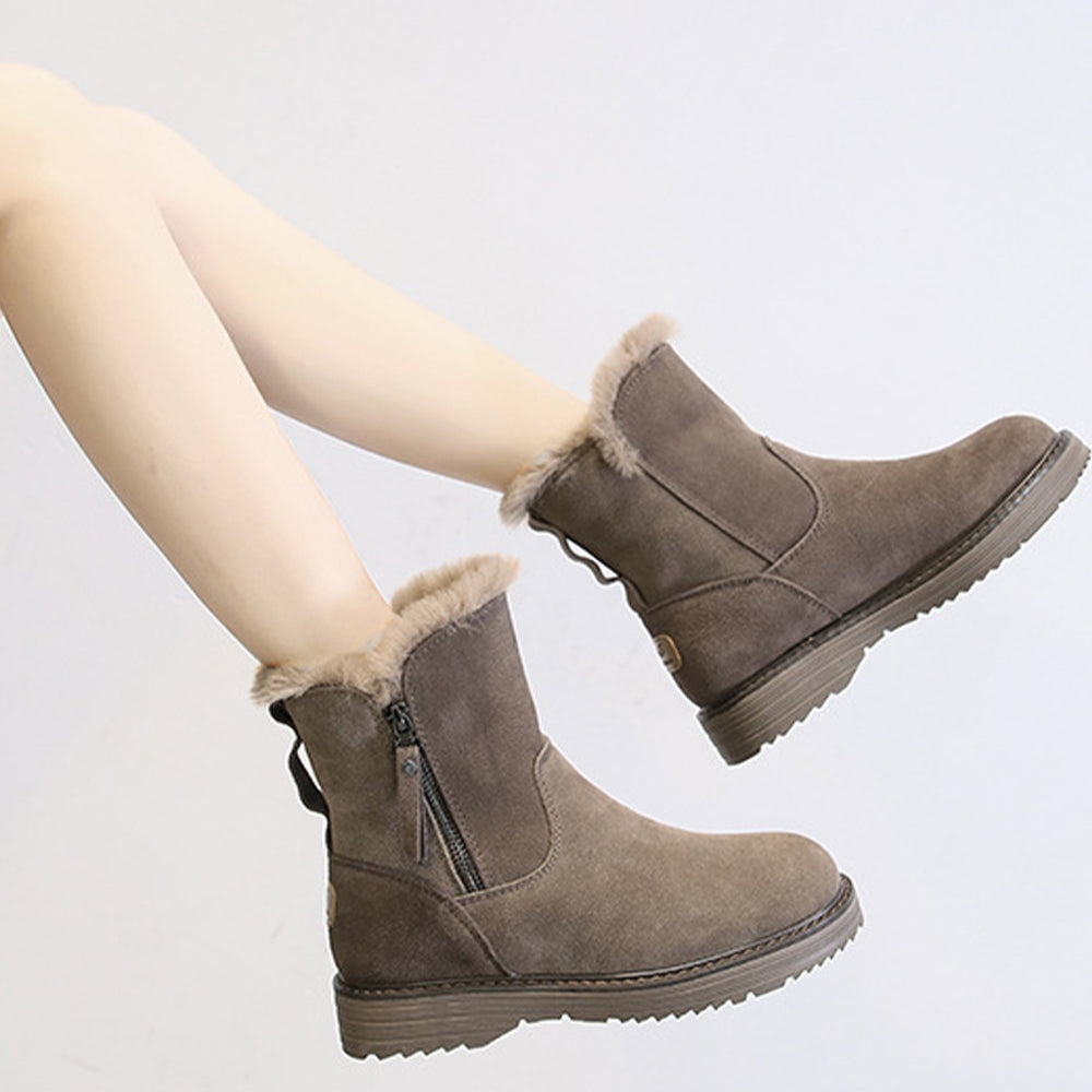 Neue, lässige, verdickte warme Damenstiefel für den Winter