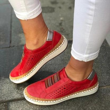 Atmungsaktive Freizeitschuhe für Damen mit flachem Sport (kostenloser Versand)