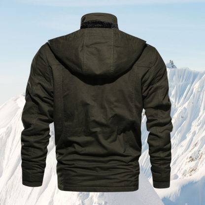  Neue Wolljacke mit mehreren Taschen für Herren