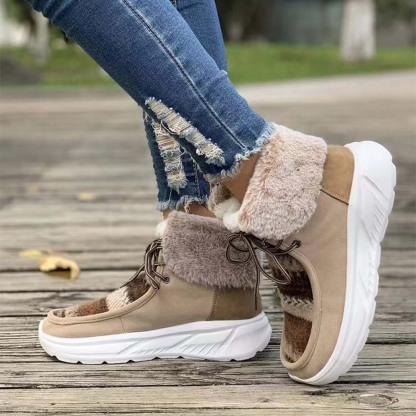 Neue winterverdickte und warme Damenstiefel