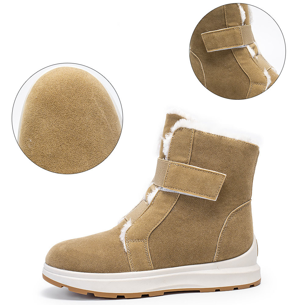 Winter-Fleece-Schneestiefel für Damen bis zur Mitte der Wade