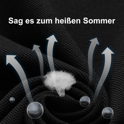 Therling™ POLO-Shirt für Herren, Revers, einfarbig, Business-Casual, kurze Ärmel