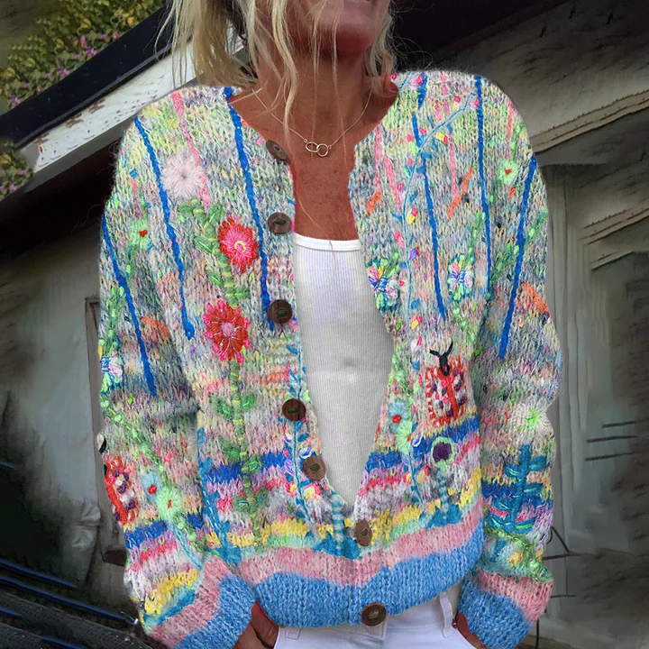 🔥Abverkauf!!!🔥 Strickjacke aus isländischer Wolle (2 Stücke 5% Rabatt und Kostenloser Versand)