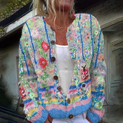 🔥Abverkauf!!!🔥 Strickjacke aus isländischer Wolle (2 Stücke 5% Rabatt und Kostenloser Versand)