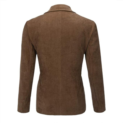  Lässige, modische, einfarbige Cord-Anzugjacke für Herren