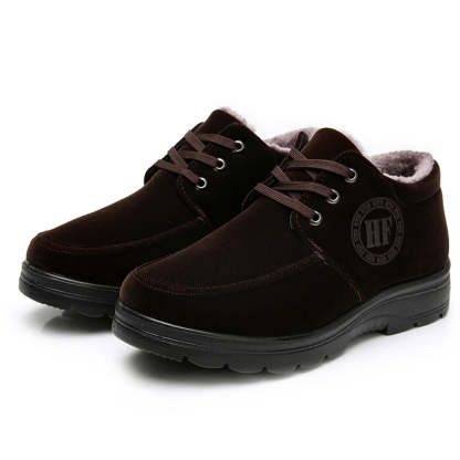 Herren-Winterfleece-Schuhe aus rutschfester, warmer Baumwolle