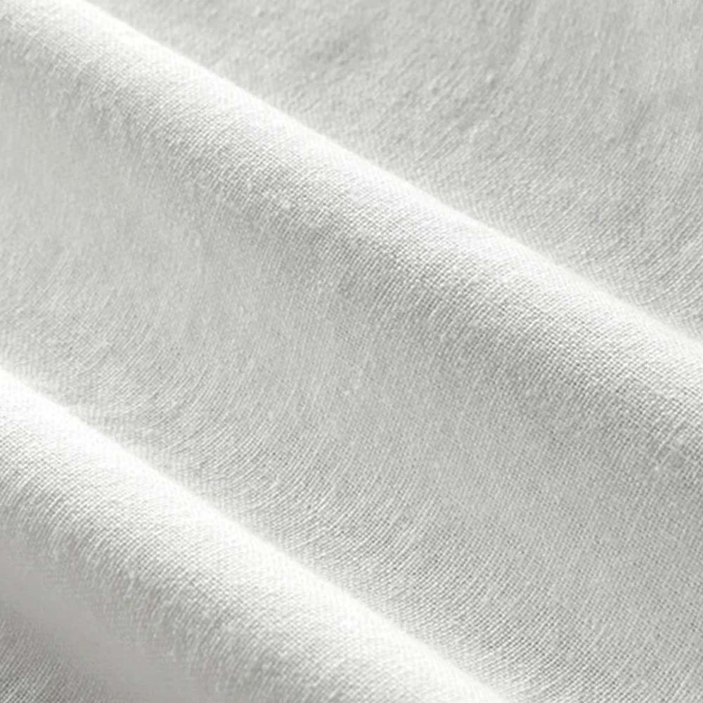 THERLING Herren-Hemd aus Leinen im Vintage-Stil mit Stehkragen