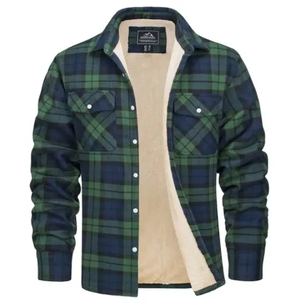 Karierte Jacke