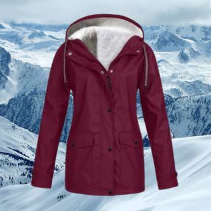 Therling Herbst und Winter neue Damen-Kapuzen-Fleecejacke