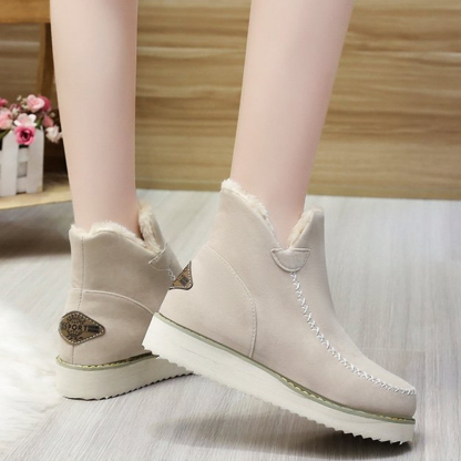 Warme kurze Stiefel aus Baumwolle für Damen