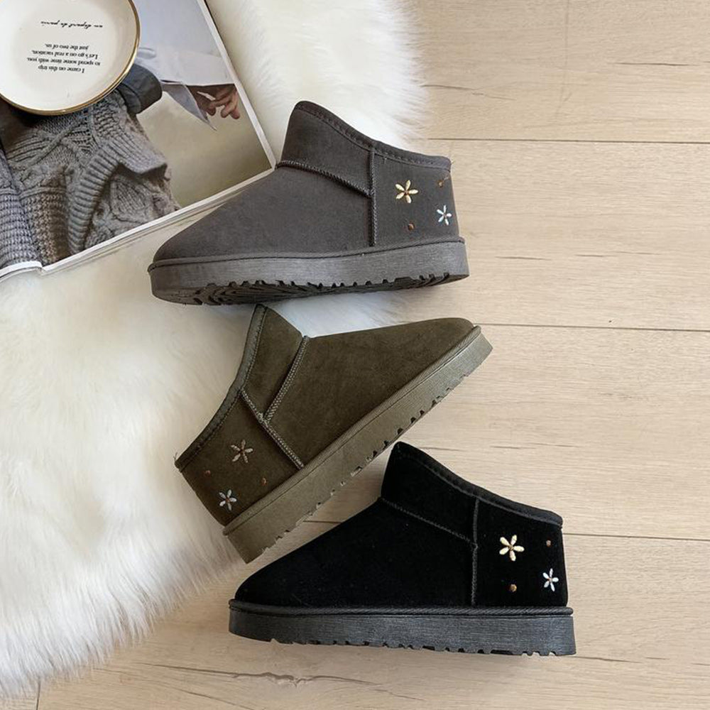 Winter neue koreanische Damen plus Samt dicke warme Baumwollschuhe
