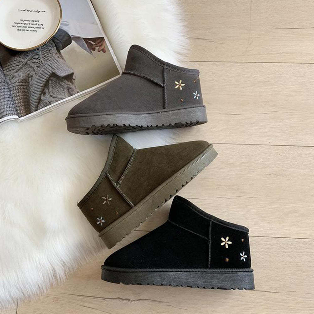 Winter neue koreanische Damen plus Samt dicke warme Baumwollschuhe