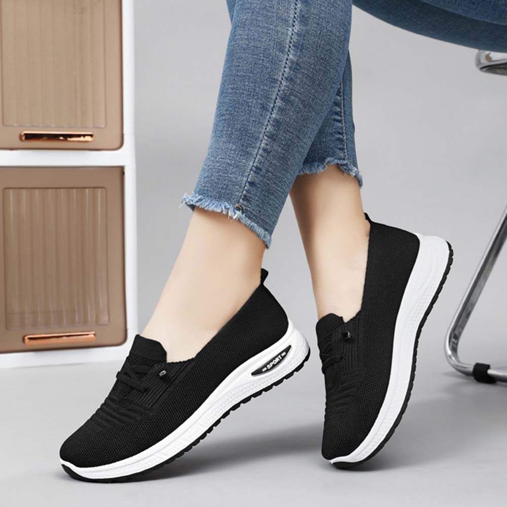  Neue atmungsaktive Freizeitschuhe mit dicker Sohle für Damen
