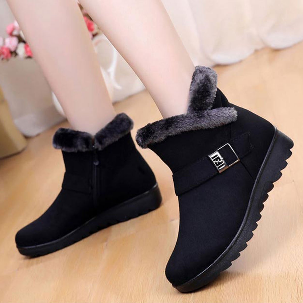 Warme Baumwollstiefel für Damen