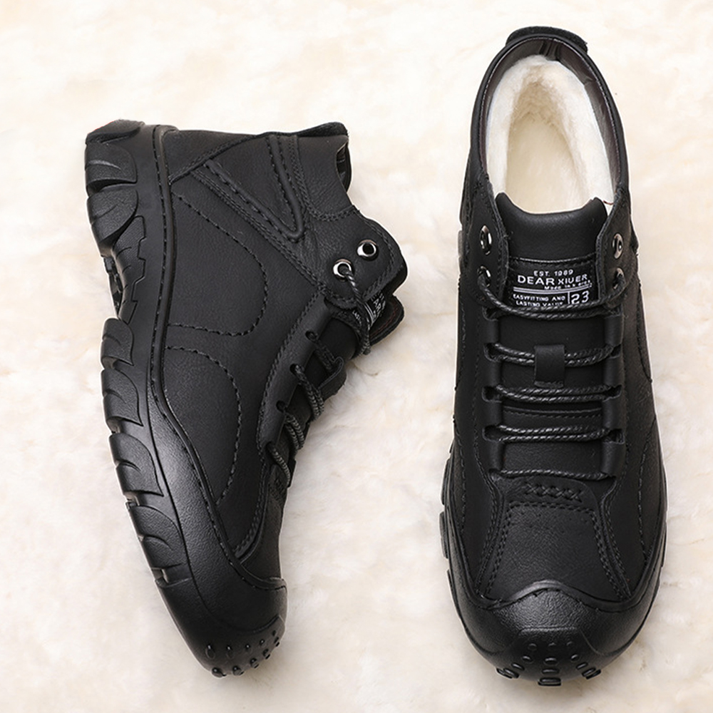 Winter-Herren-Outdoor-Fleece-warme Wanderschuhe