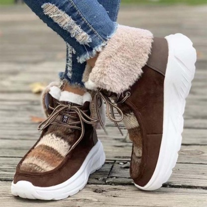 Neue winterverdickte und warme Damenstiefel