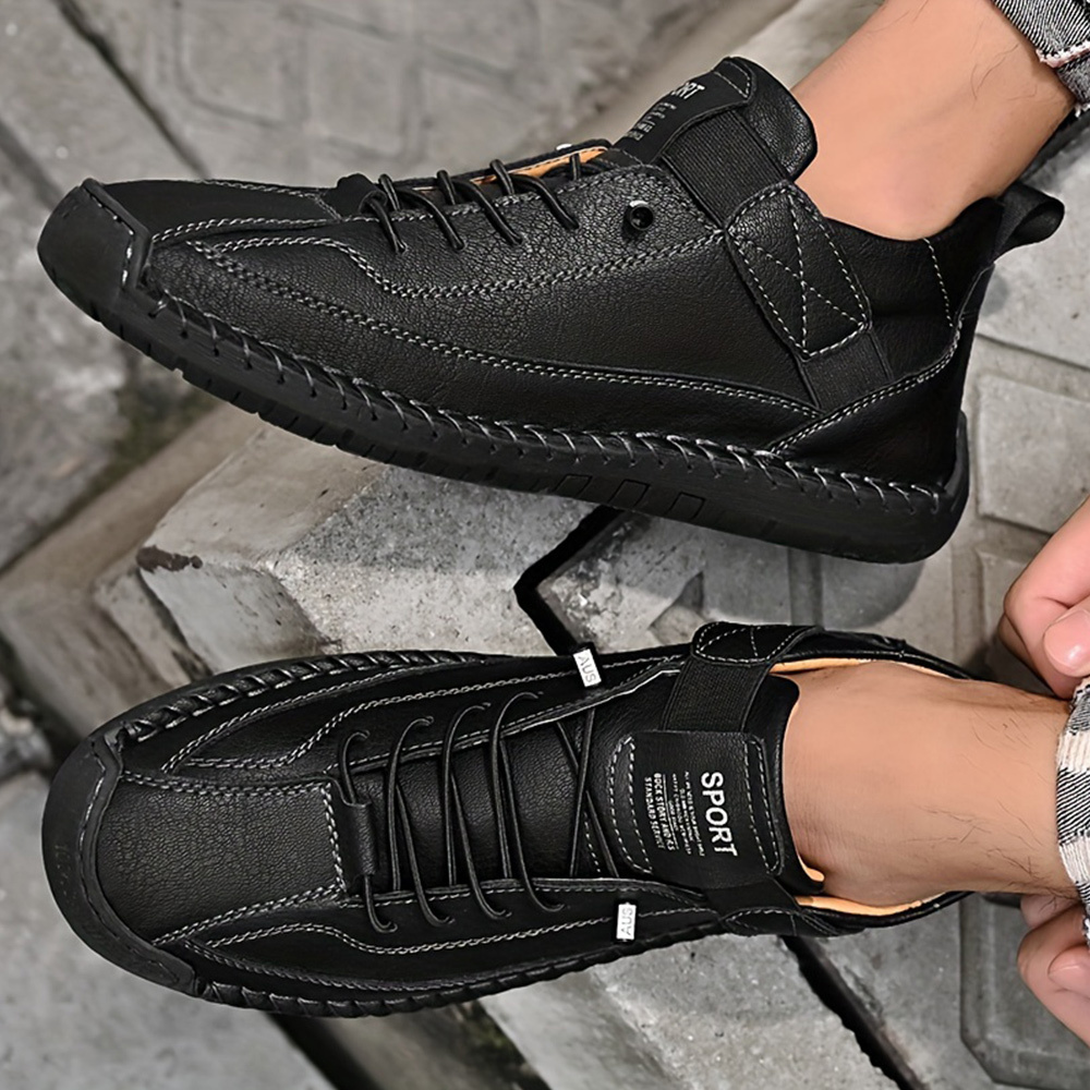 Outdoor-Freizeitstiefel aus Leder für Herren