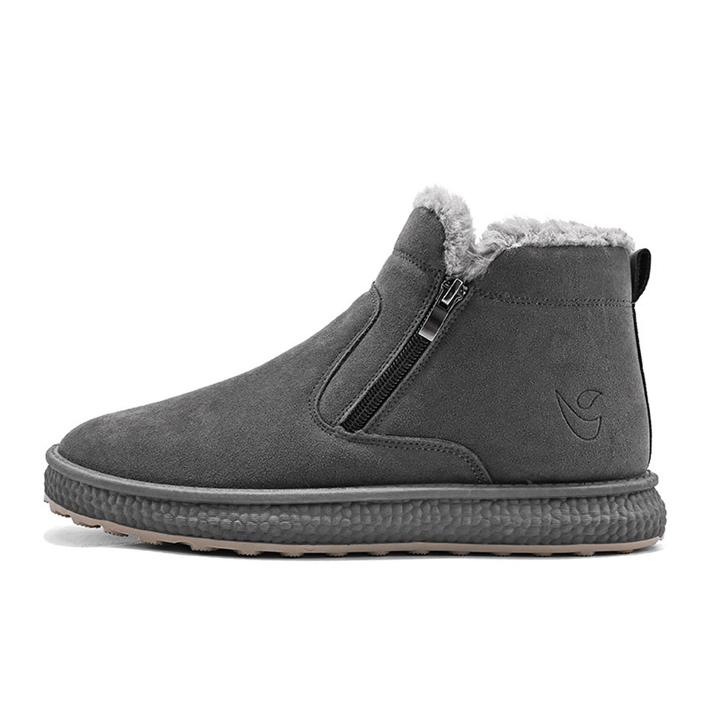 Rutschfeste, modische, warme Herren-Baumwollschuhe mit seitlichem Reißverschluss