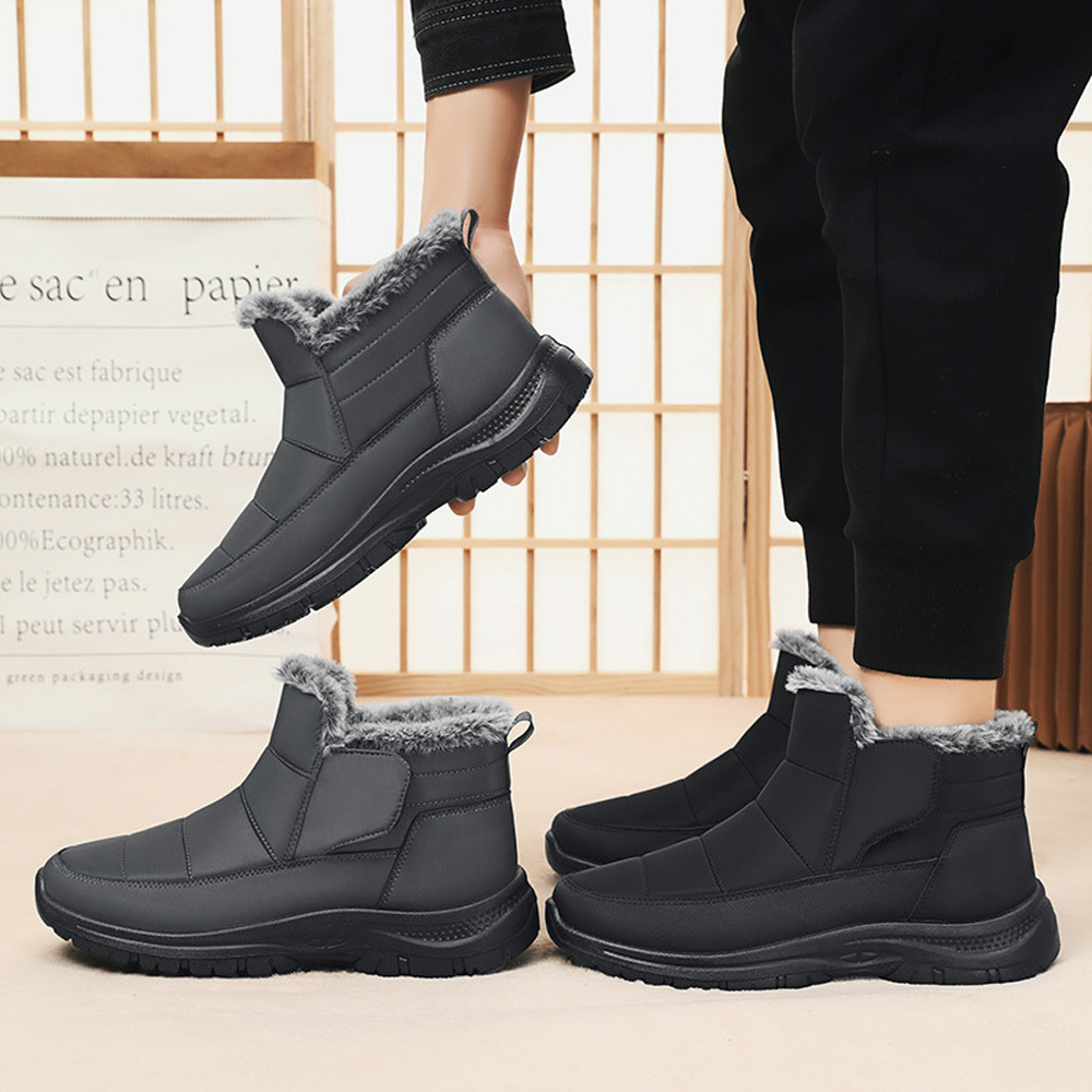 Winterliche kurze warme Schneestiefel für Damen und Herren