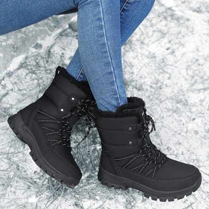 Windfeste, hohe Outdoor-Schneestiefel für Damen