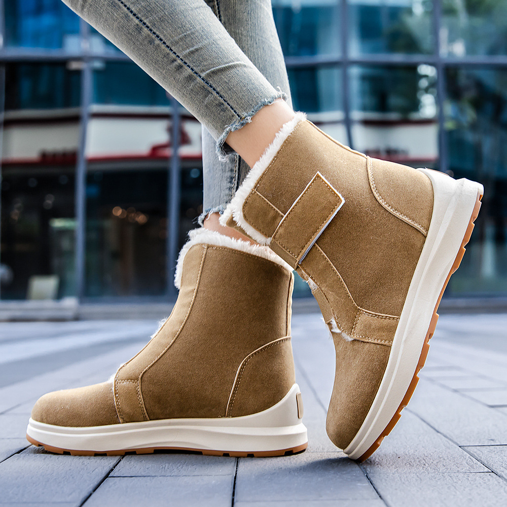 Winter-Fleece-Schneestiefel für Damen bis zur Mitte der Wade