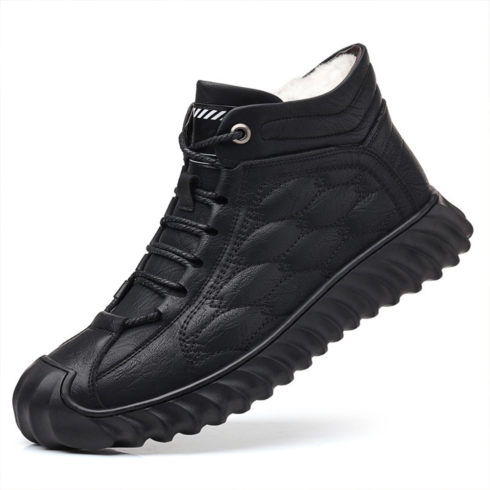 Warme Herren-Schneeschuhe aus Fleece für den Winter