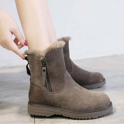 Neue, lässige, verdickte warme Damenstiefel für den Winter
