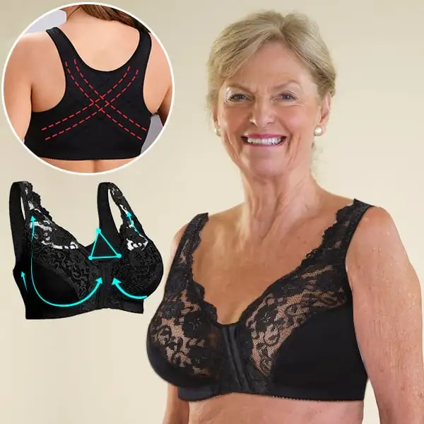 🔥Beim Kauf am letzten Tag 50 % RABATT😍-Haken vorne, Stretch-Spitze, Super-Lift und Haltungskorrektur – ALLES IN EINEM BH!