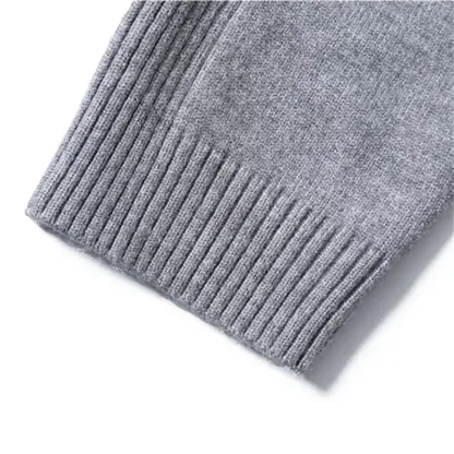 Herren-Pullover mit Rollkragen und Basic-Kaschmirbasis