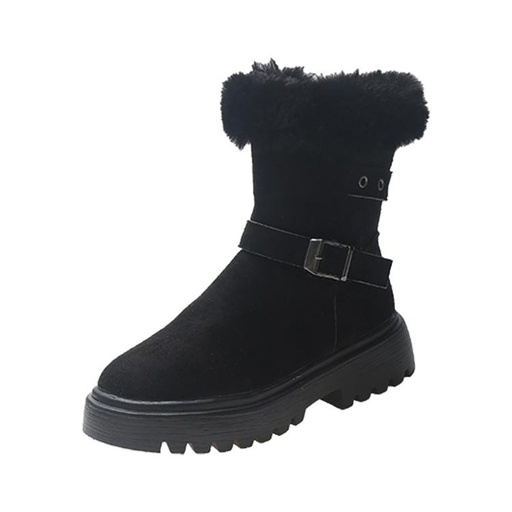 Winter neuer Stil plus samtverdickte warme Mittelrohr-warme Schuhe