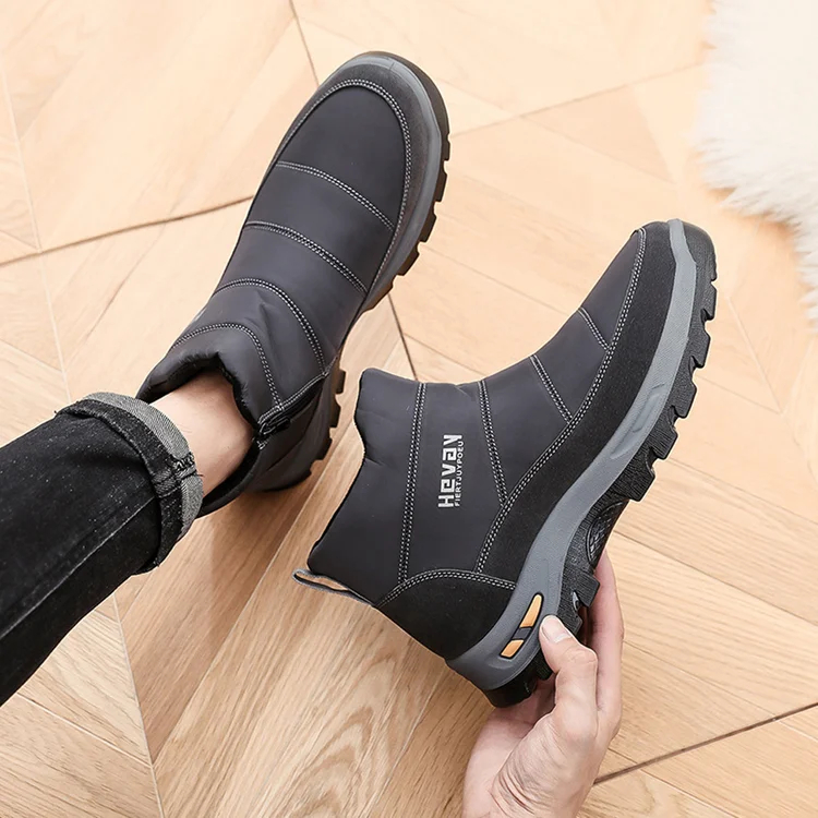 Wintermode warme wasserdichte Herren-Schneestiefel