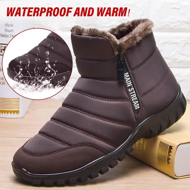 2024 Unisex-Winterstiefeletten – Reißverschlussstiefel für den Winter (Unisex-Schneestiefel)