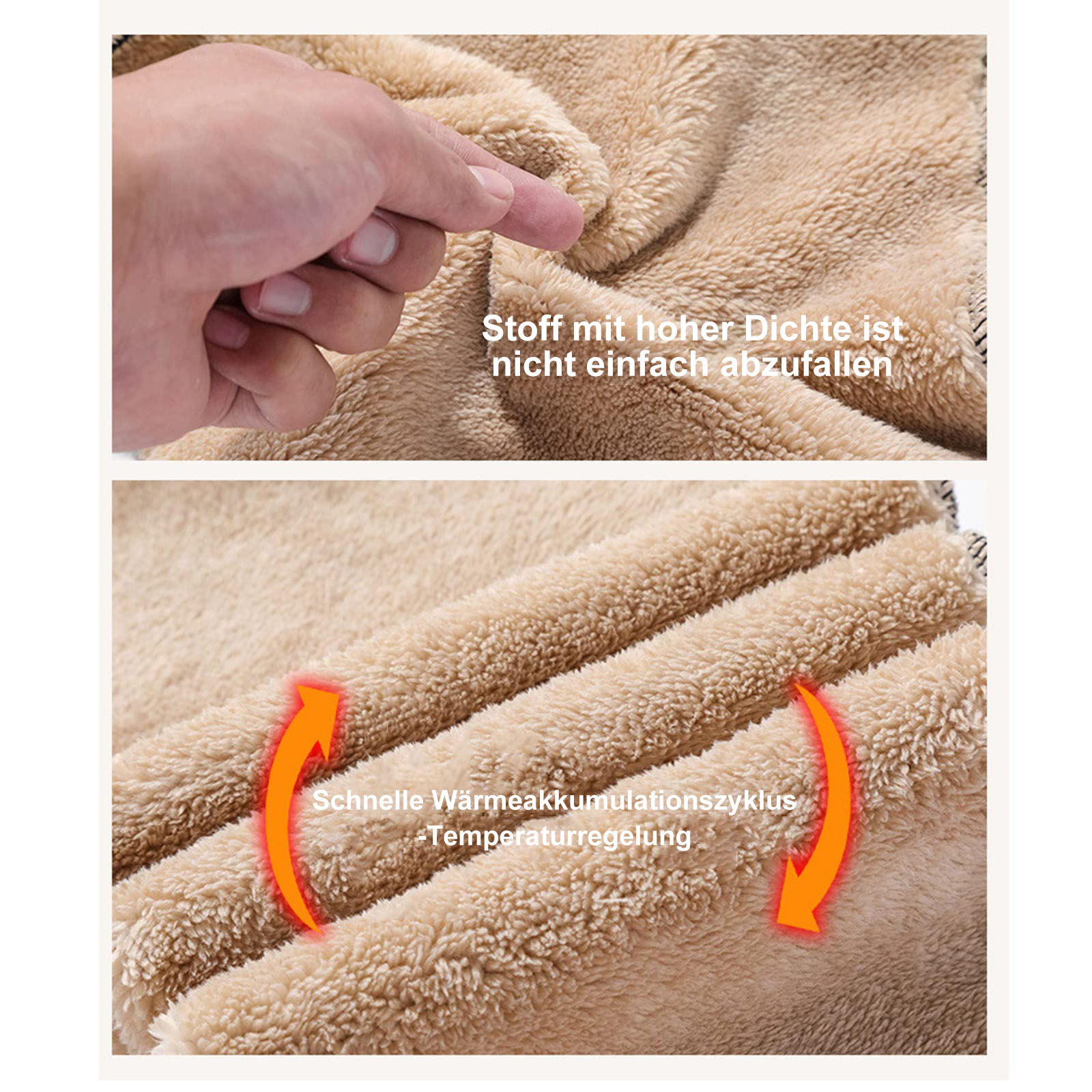  Winter-Freizeitsporthose aus Fleece für Herren in Übergröße