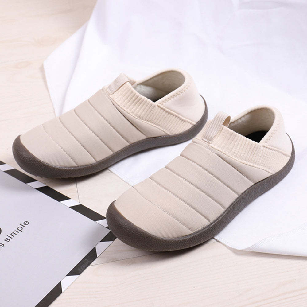 Plüschpantoffeln mit variablen Baumwollschuhen