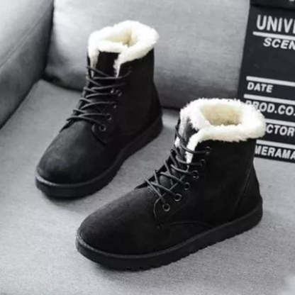 Winter Schneestiefel Damen Stiefeletten warme Baumwollschuhe