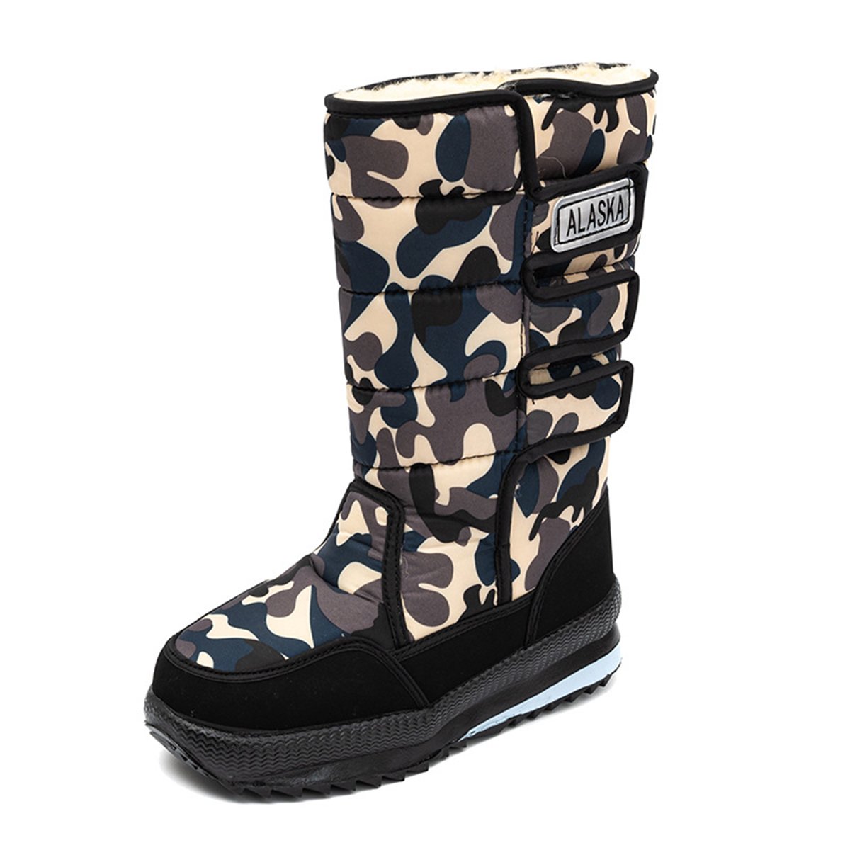 High-Top plus samtige warme Schuhe