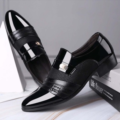 Herren-Business-Casual-Lederschuhe, Hochzeitsschuhe