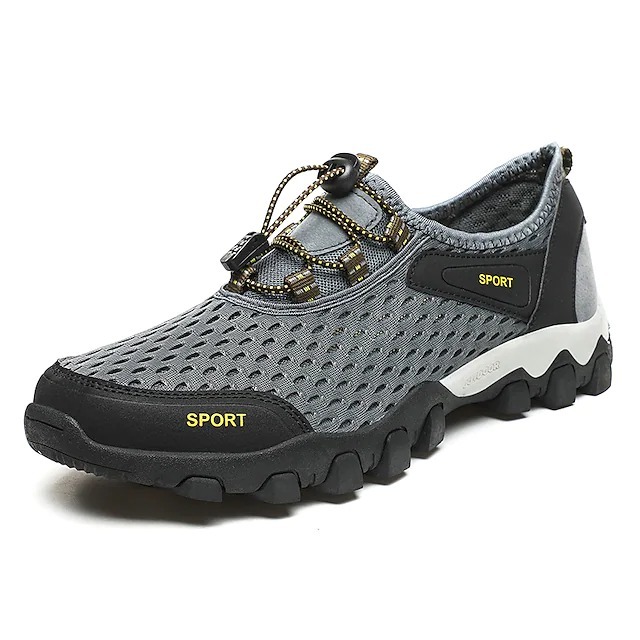 Atmungsaktive, rutschfeste Outdoor-Sneaker aus elastischem Mesh-Gewebe für Herren