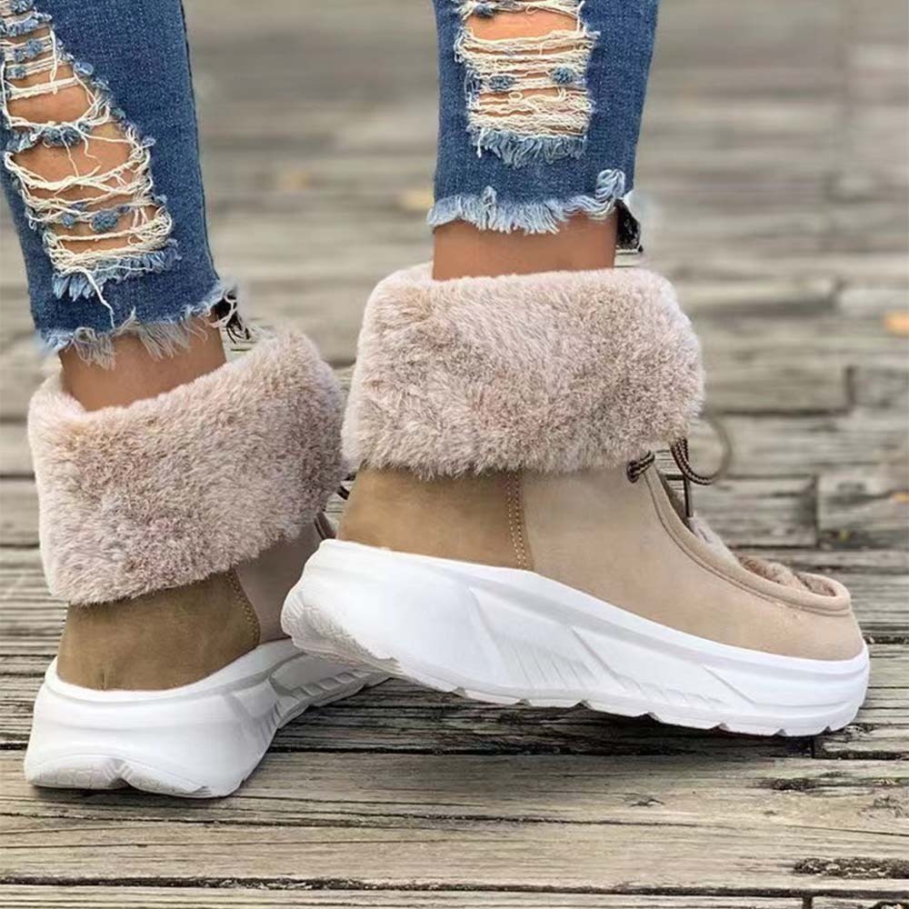 Neue winterverdickte und warme Damenstiefel