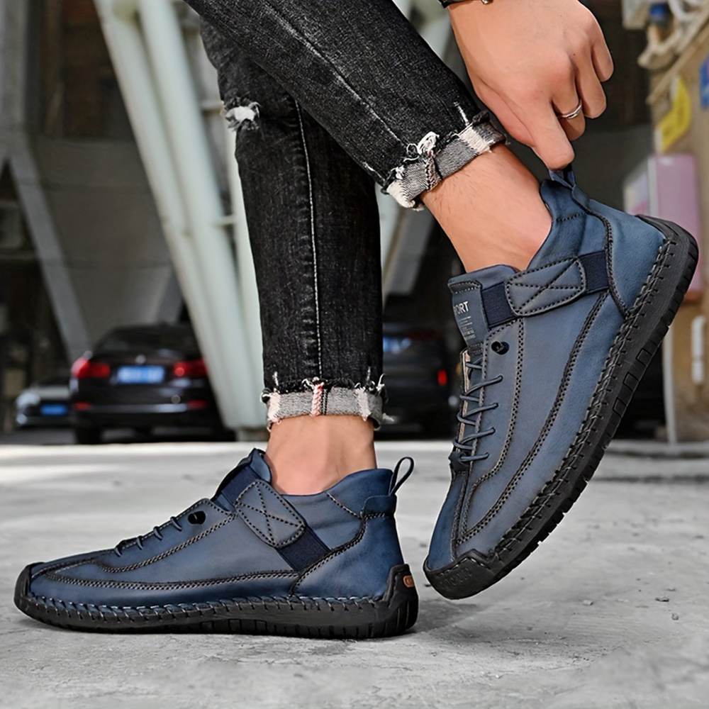 Outdoor-Freizeitstiefel aus Leder für Herren