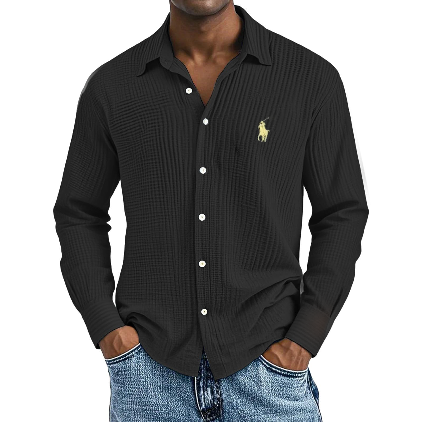 🔥September Specials-Lässiges Lockeres und bequemes strukturiertes Kurzarmh