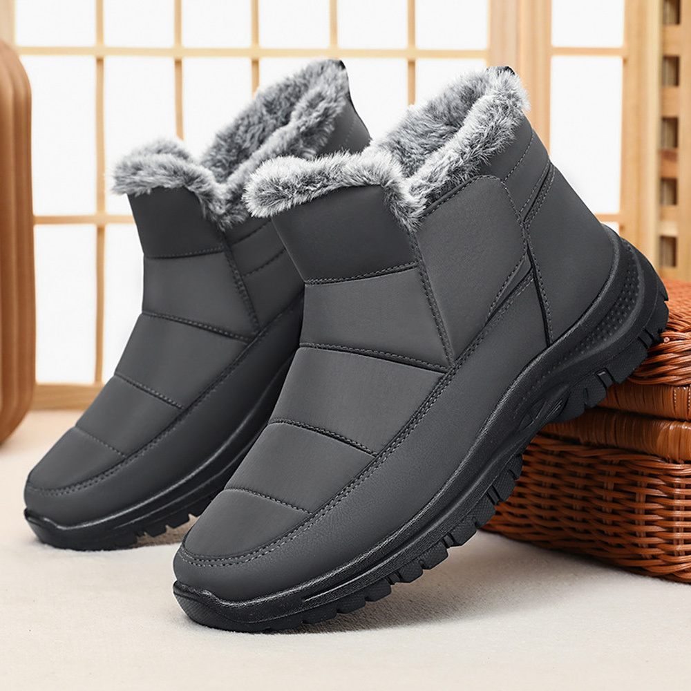 Winterliche kurze warme Schneestiefel für Damen und Herren