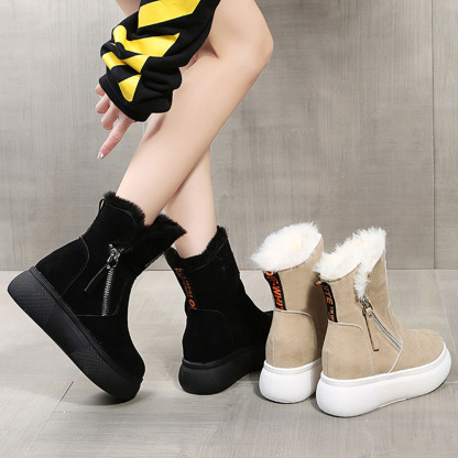 Winterstiefel für Damen mit dicker Sohle